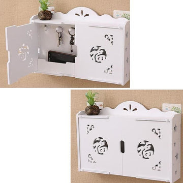 TD® Étagère Moderne Adhésif Murale Salon Décorative accessoire et boite de rangement clés livres base et matière adhésive meubles